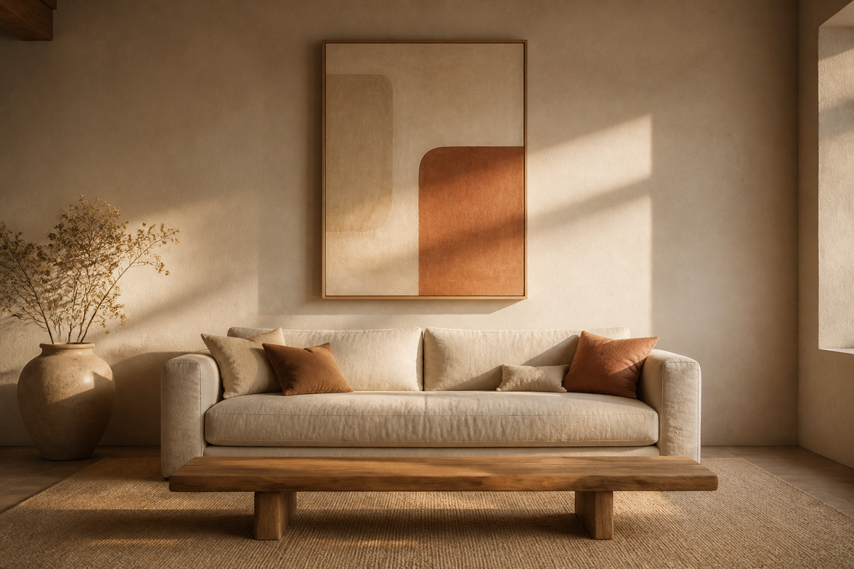 How to Style Canvas Art Prints in a Minimalist Home