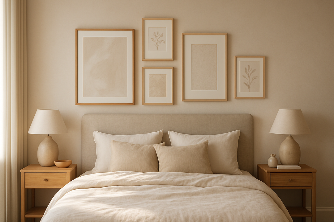 Neutral Bedroom Wall Decor: Layering Tone Without Losing Interest
