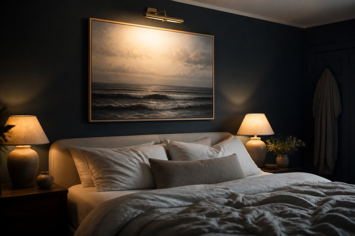 Dark and Moody Bedroom Wall Decor: Art That Works in Deep-Toned Rooms
