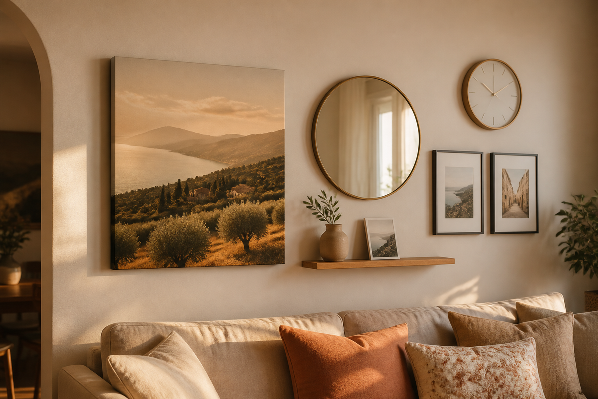 How to Mix Canvas Art Prints with Other Wall Decor