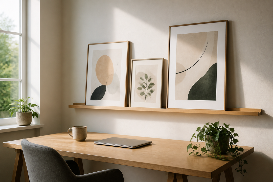 How to Refresh Your Home Office With New Wall Art Without Redecorating