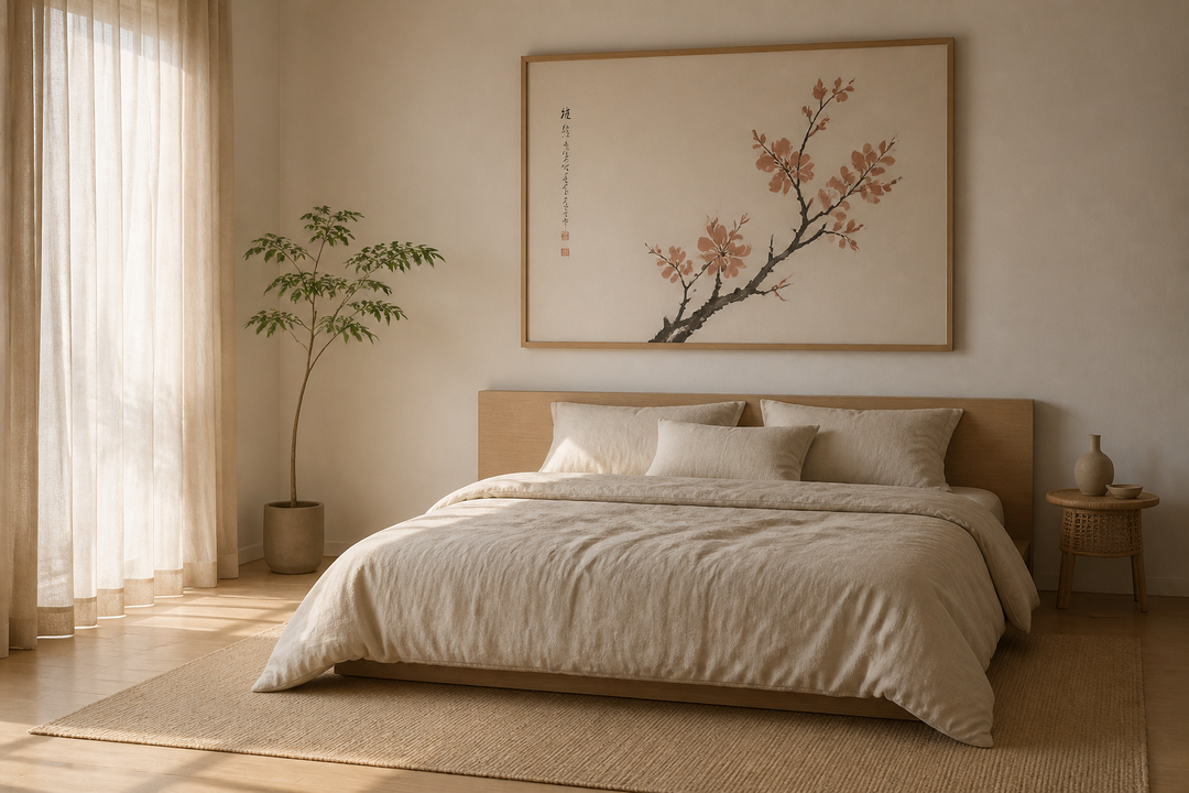 Japandi Bedroom Wall Decor: Calm, Minimal, and Deeply Beautiful