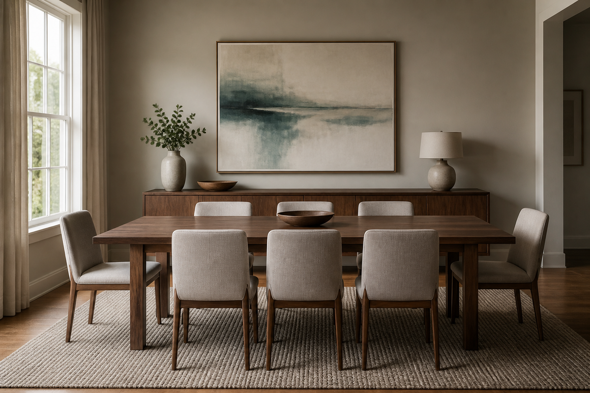 Colour-Matched Dining Room Wall Art: Finding Art That Fits Your Palette
