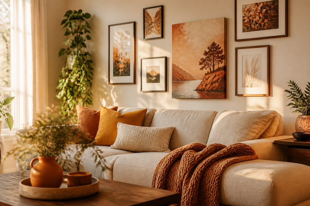 How to Create a Gallery Wall with Canvas Art Prints