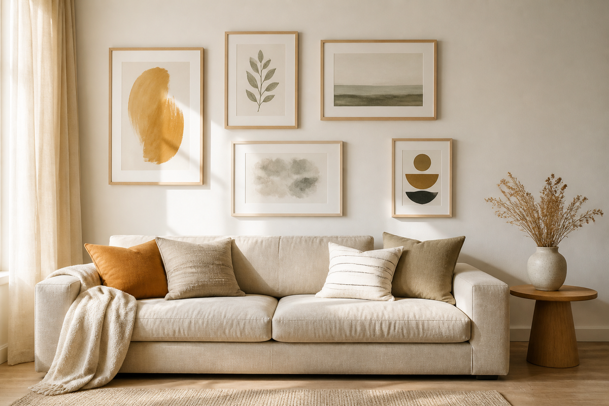How to Mix and Match Wall Art Prints Without It Looking Cluttered