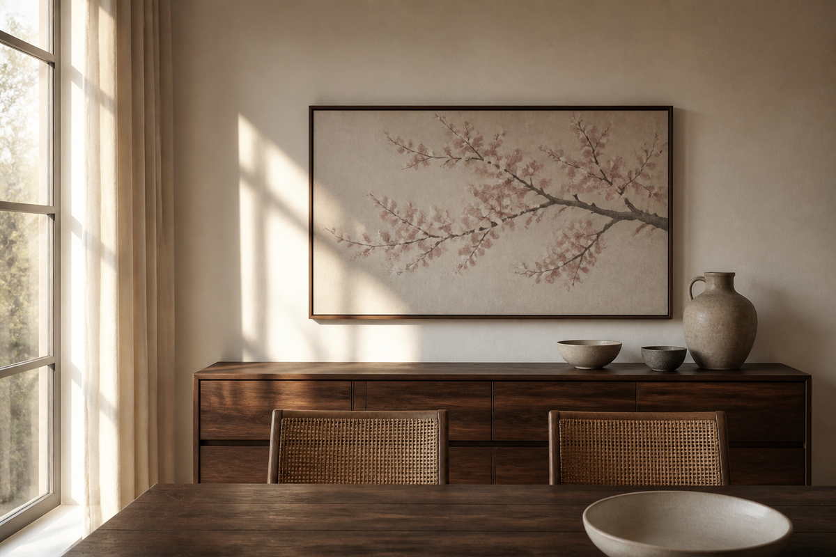 Cherry Blossom and Sakura Art for Dining Rooms: A Japanese Aesthetic Guide