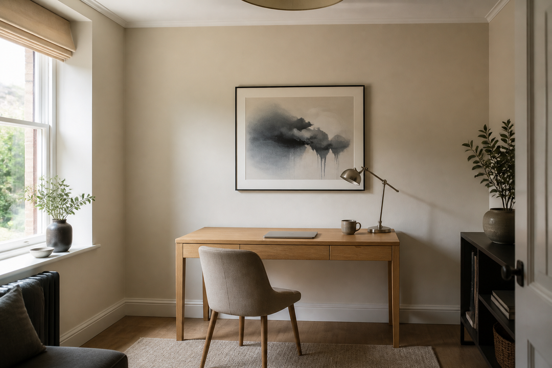Creative Home Office Makeovers: Before and After Wall Art Transformations