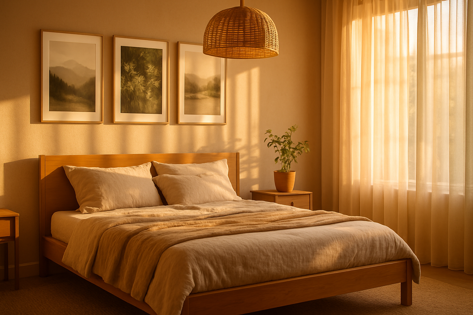 Nature-Inspired Bedroom Wall Decor: Bringing the Outside In