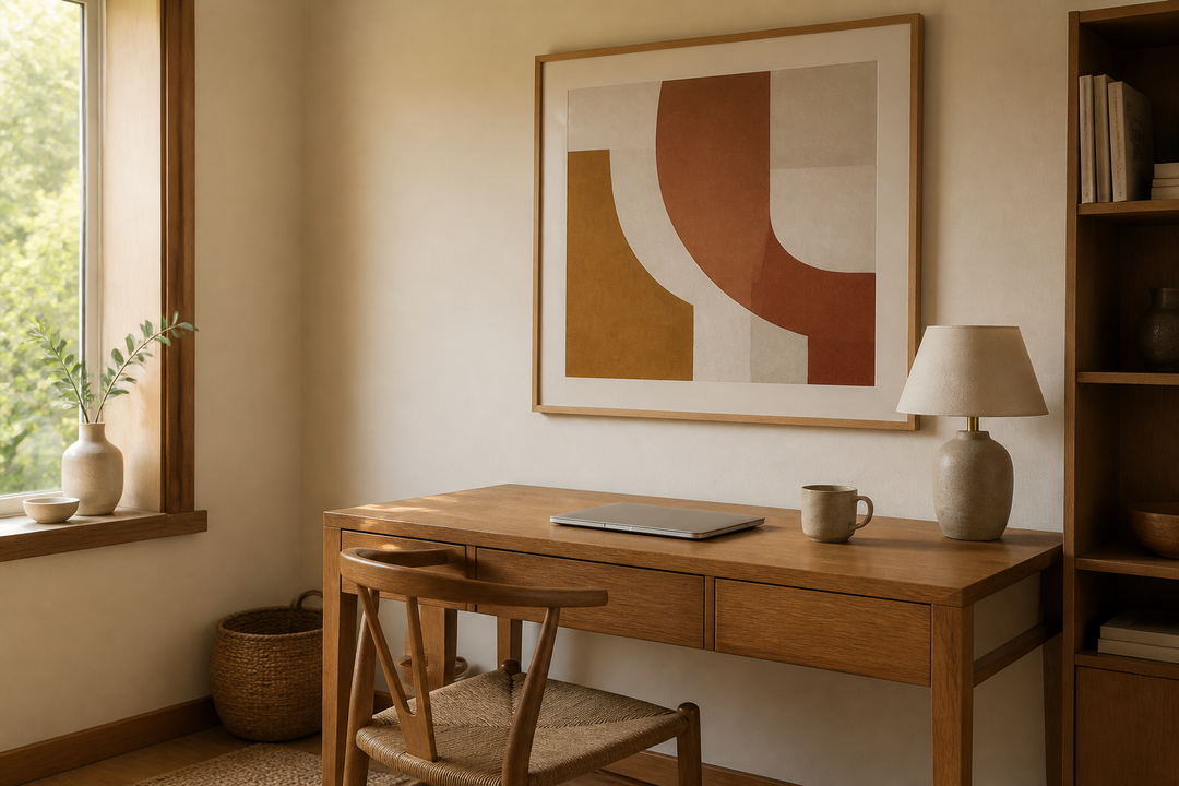 How to Match Office Wall Art to Your Existing Furniture and Paint