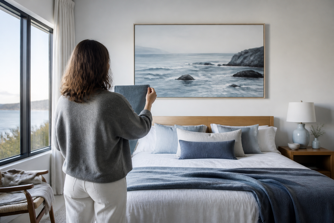 Build Your Bedroom Around a Hero Art Print: A Mood Board Method