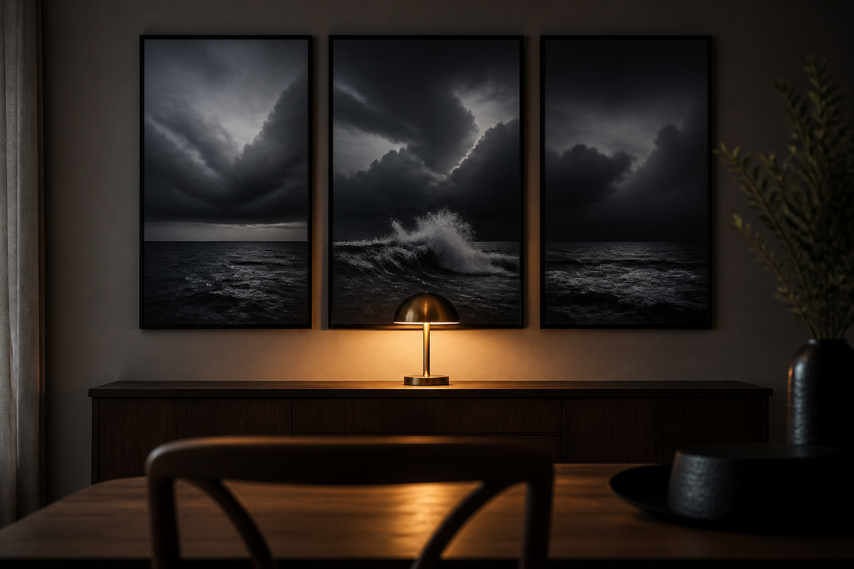 Dark and Moody Dining Room Wall Art: Creating Drama With Art