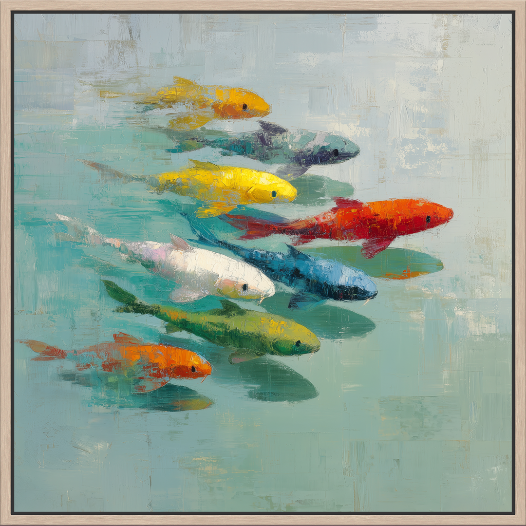 Koi fish canvas print