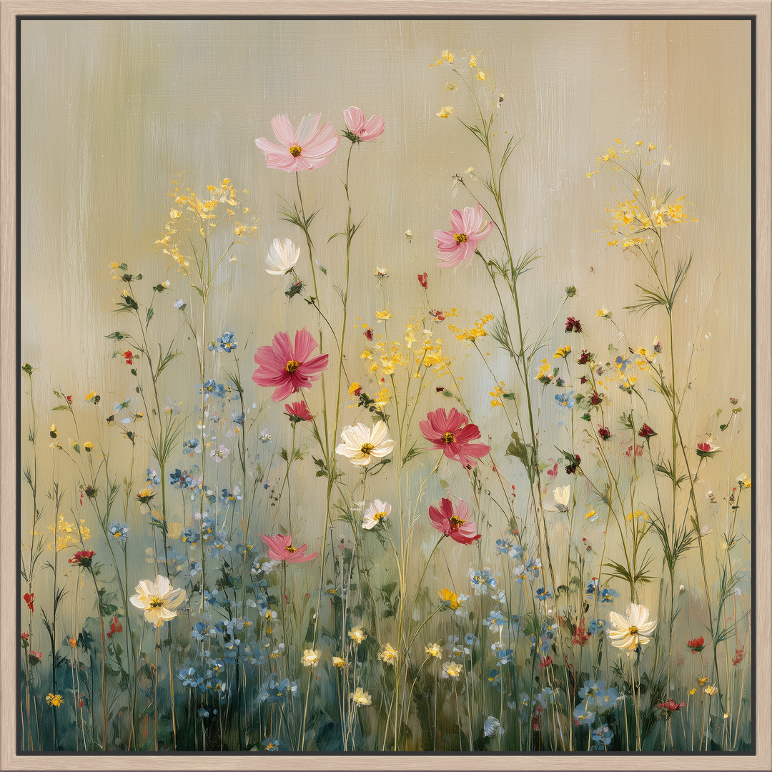 Botanical meadow wall art