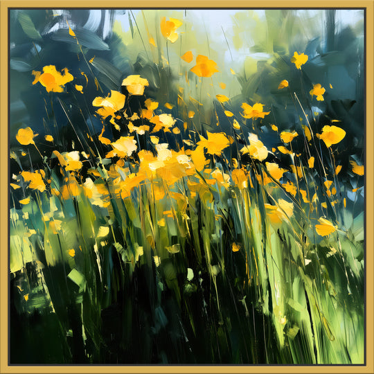 Large Yellow Wildflower Canvas Print