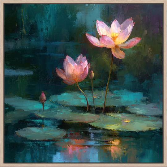 Large Pink Lotus Canvas Print