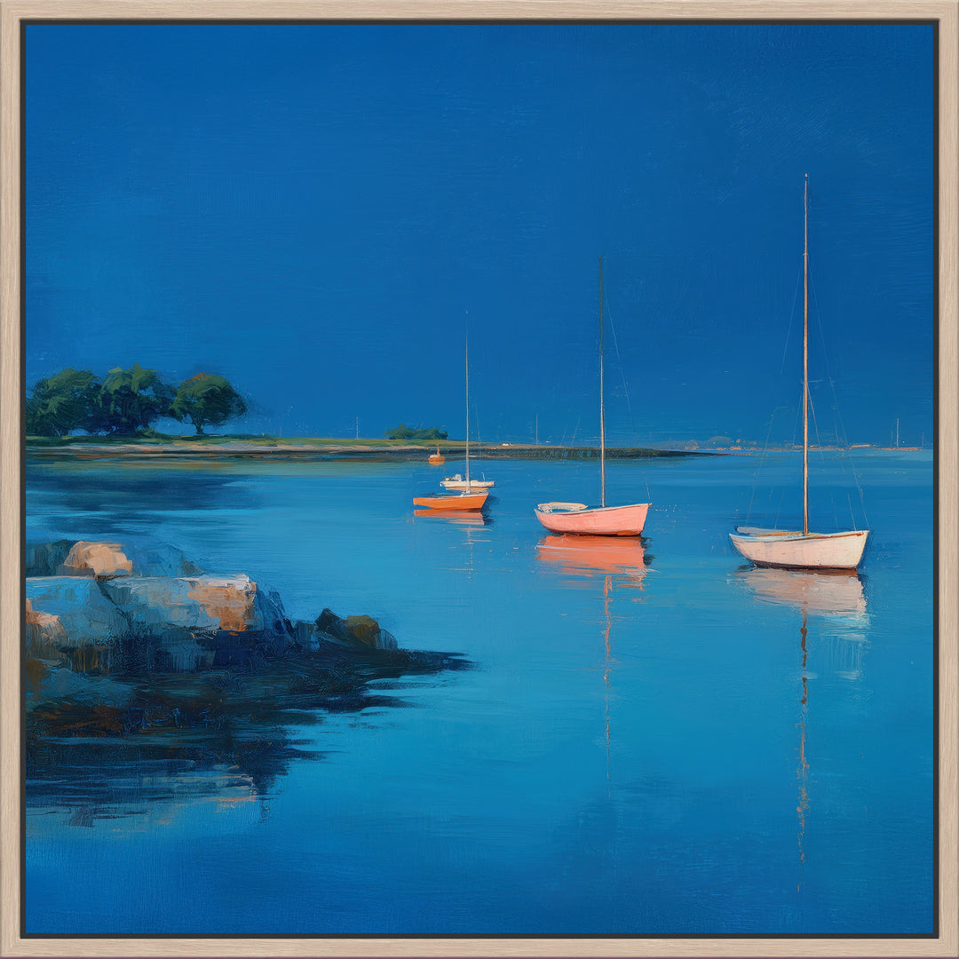 Sailboat Harbor Canvas Print
