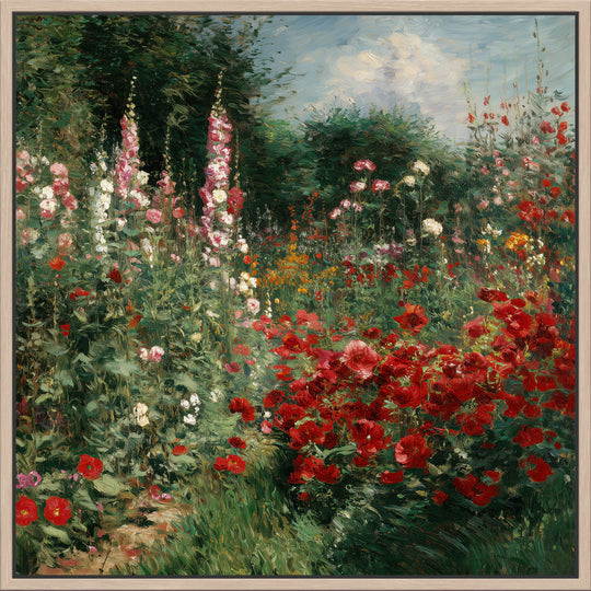 Impressionist Garden Canvas Print
