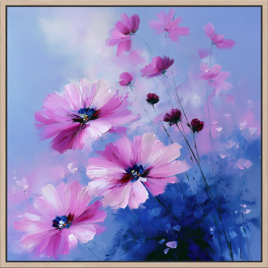 Large Pink Cosmos Canvas Print