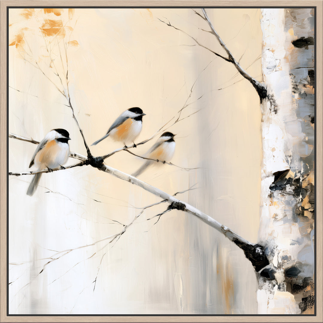 Large Chickadee Canvas Print