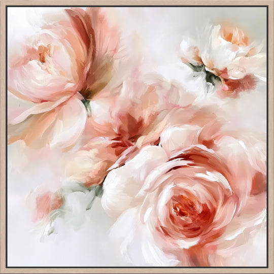 Large Pink Rose Canvas Print