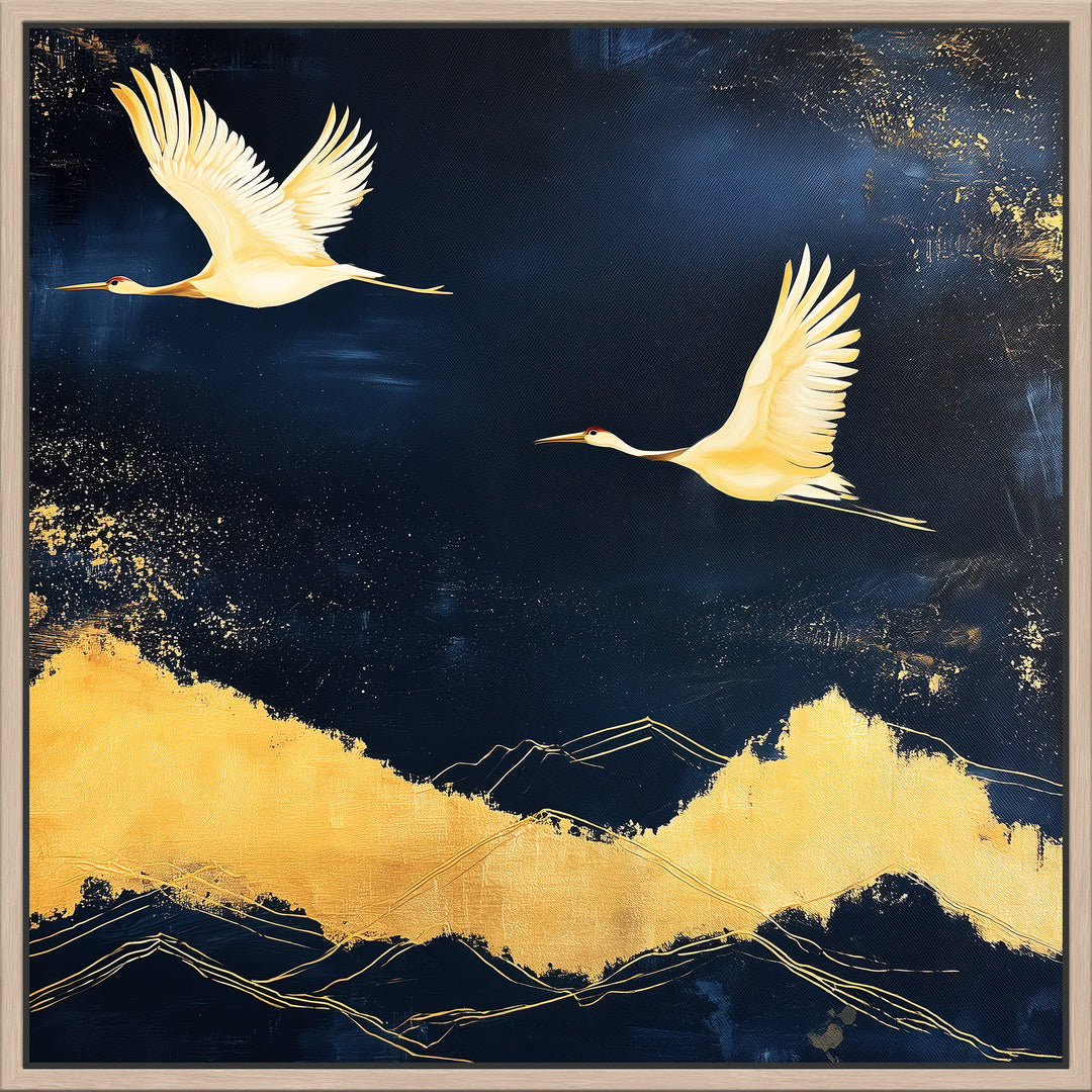 Large Crane Canvas Print