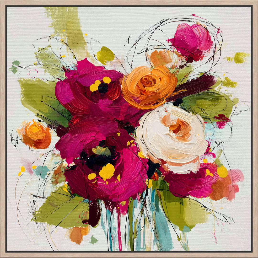 Abstract Floral Canvas Print