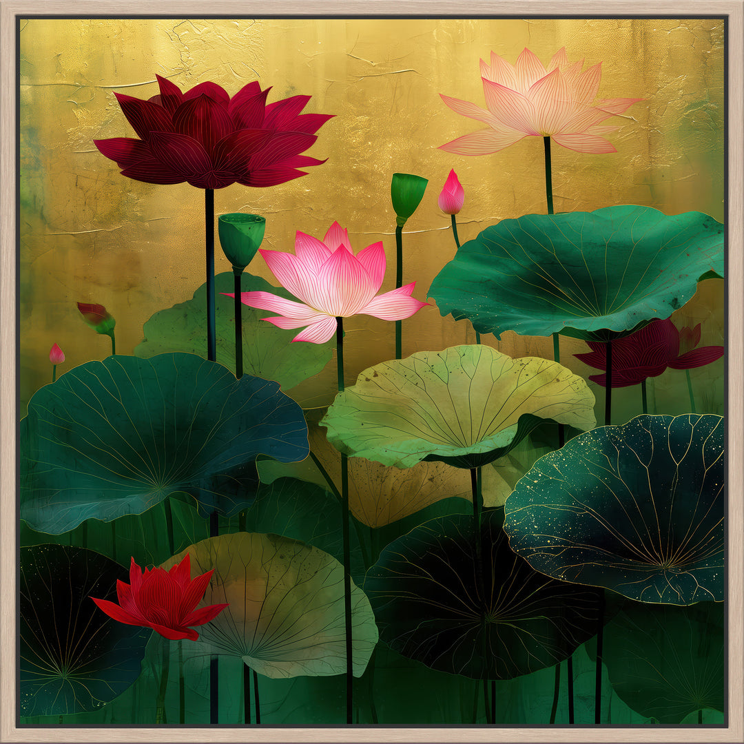 Large Lotus Canvas Print