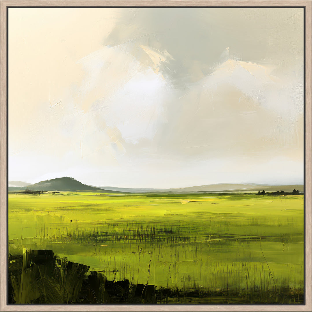 Large Green Landscape Canvas Print