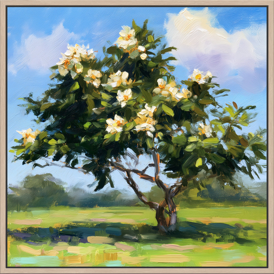Large Magnolia Tree Canvas Print