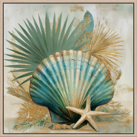 Coastal Seashell Canvas Print