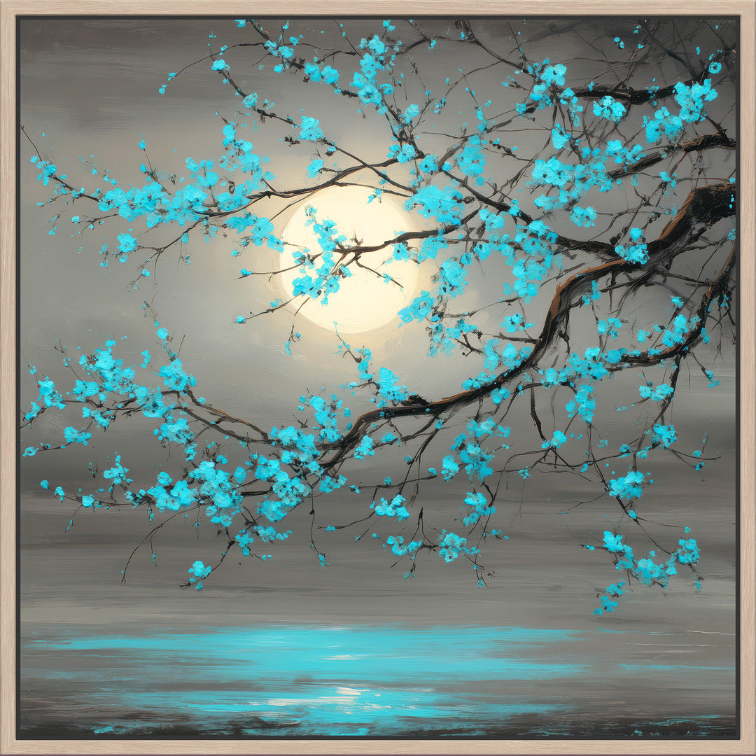 Turquoise Blossom Canvas Print