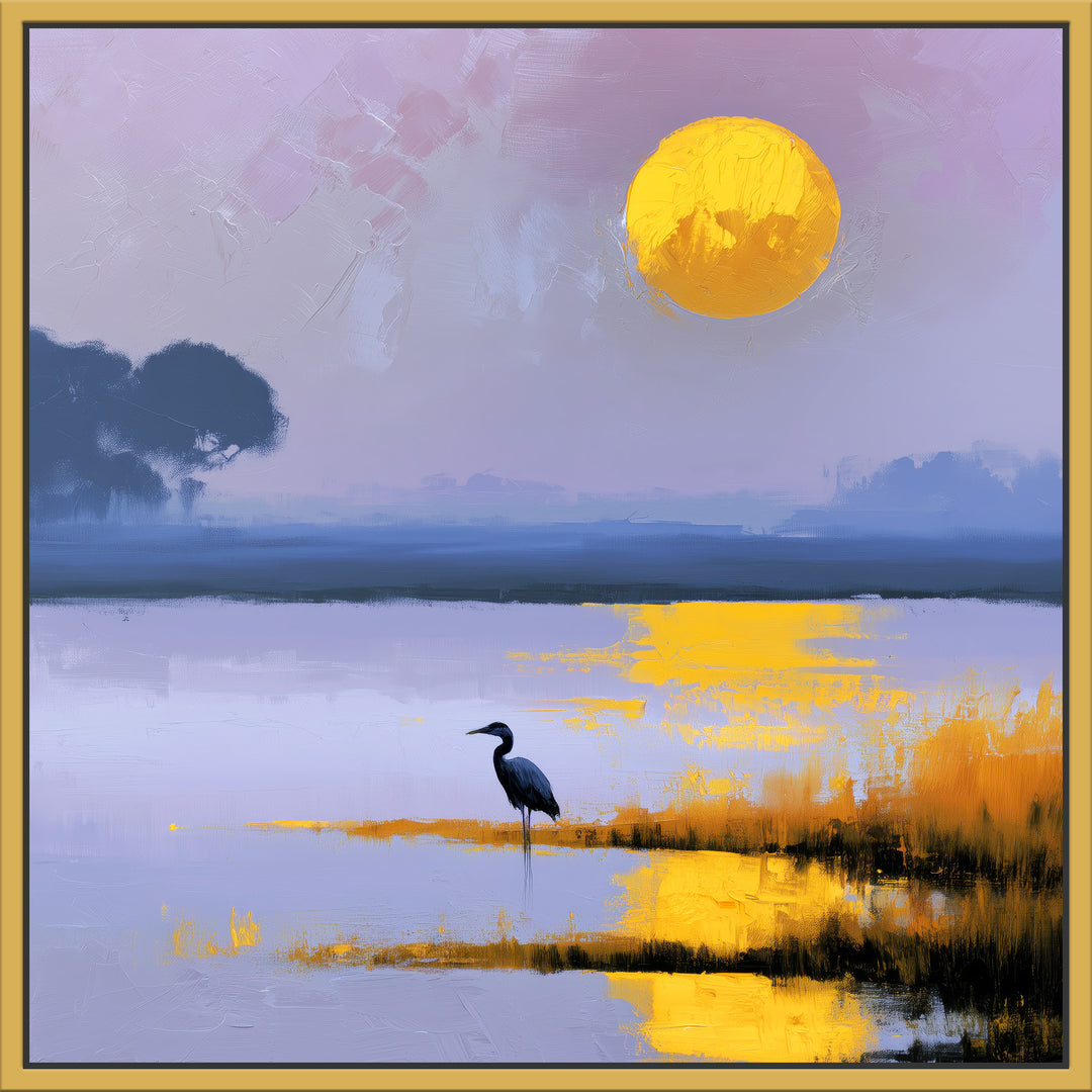 Large Heron Canvas Print
