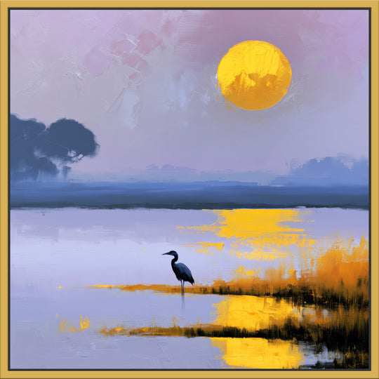 Large Heron Canvas Print
