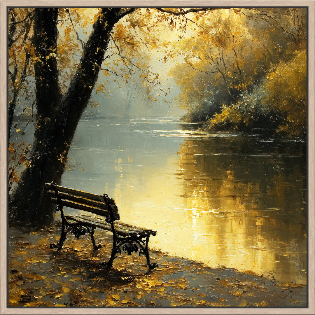 Autumn Lake Canvas Print