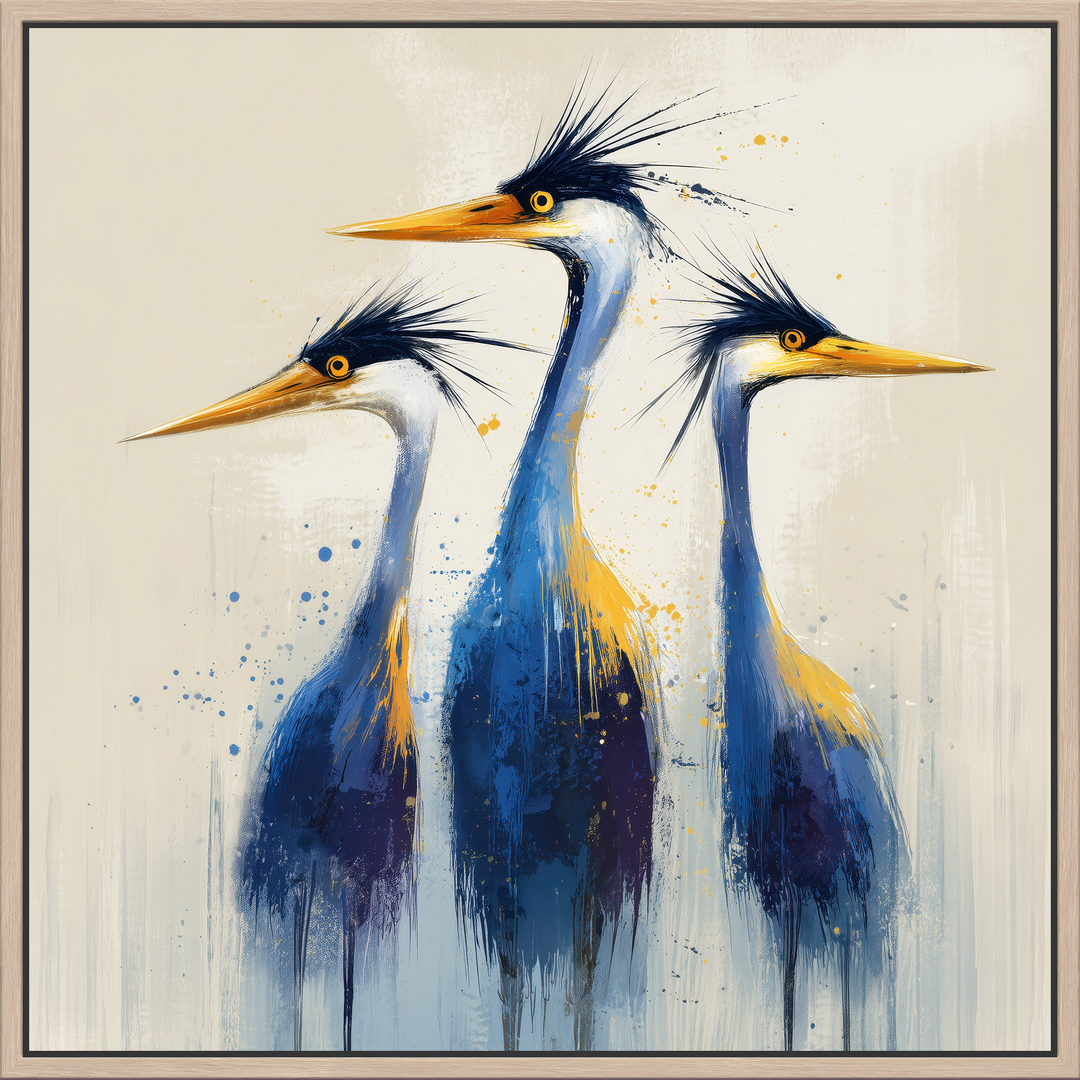 Blue heron canvas print