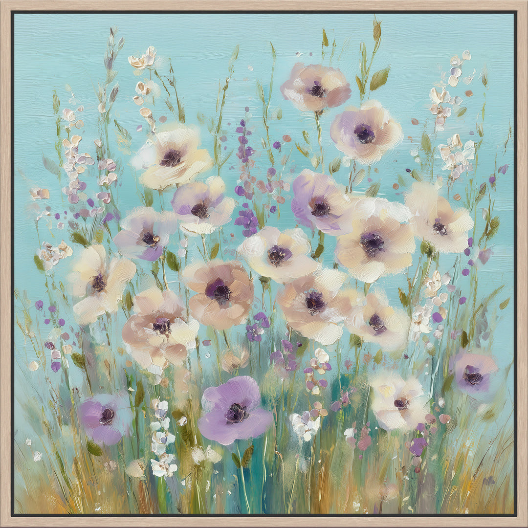 Soft Pastel Field Flowers