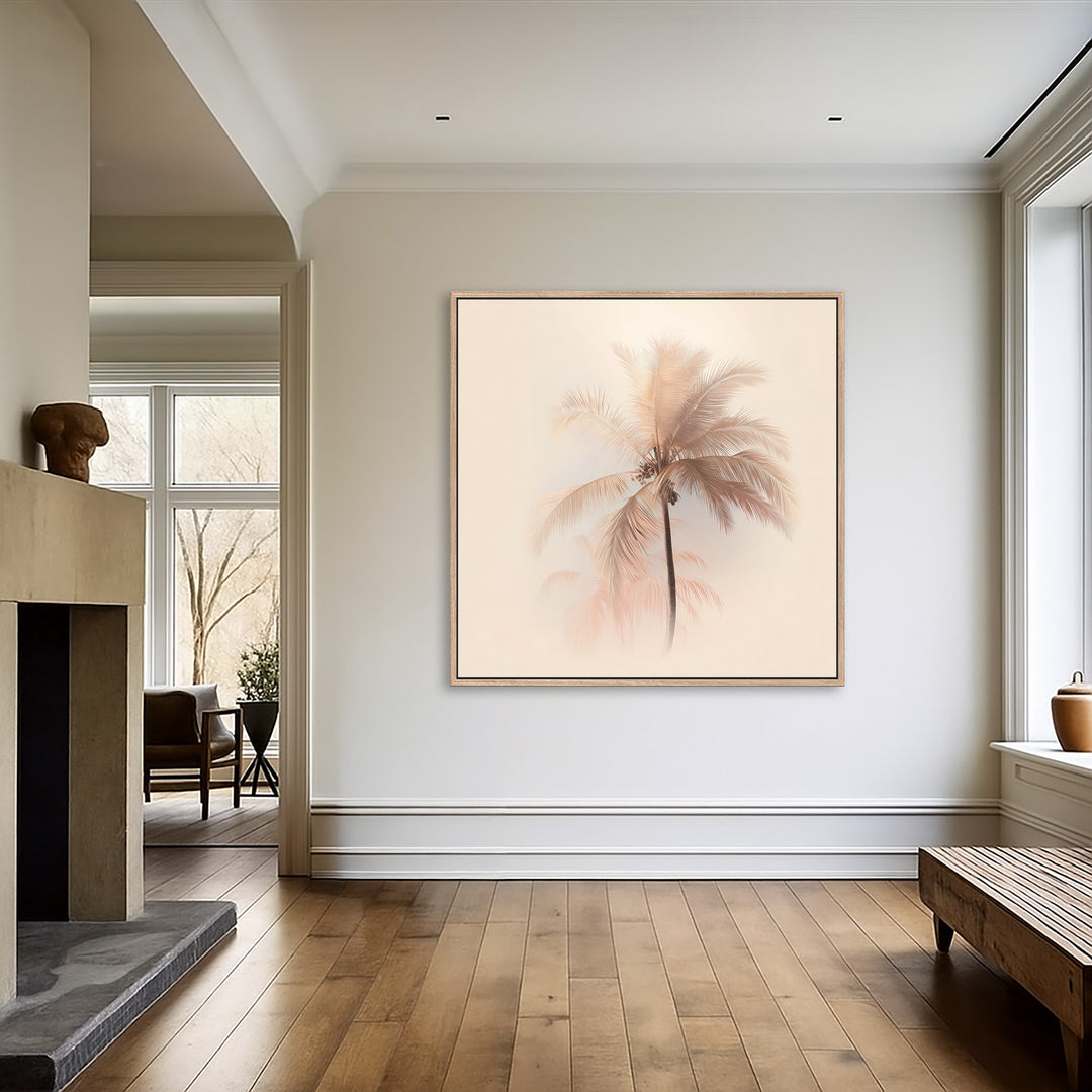 Minimal Palm Tree Canvas Print