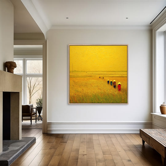 Yellow Field Canvas Print