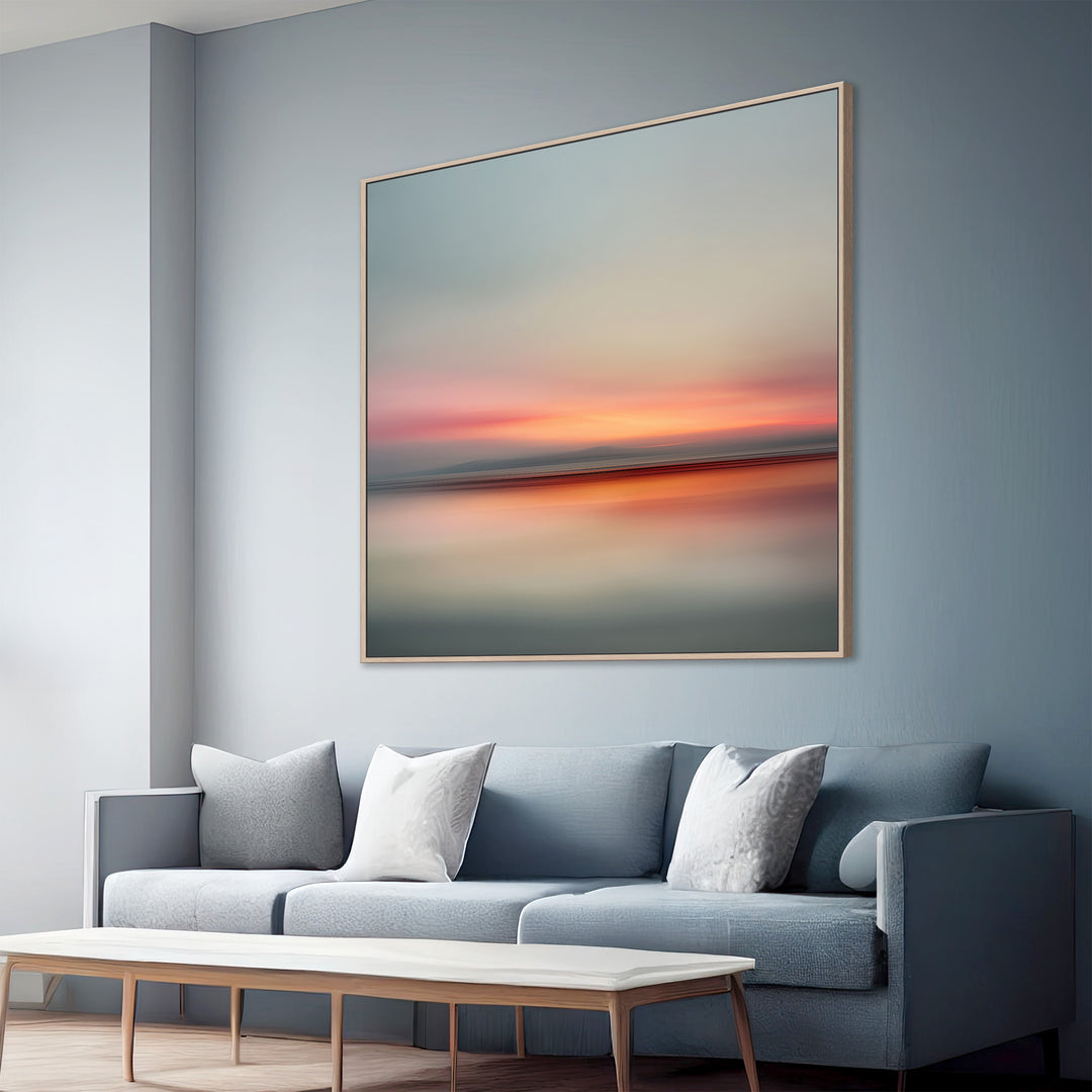 Minimal Abstract Sunset Canvas Print