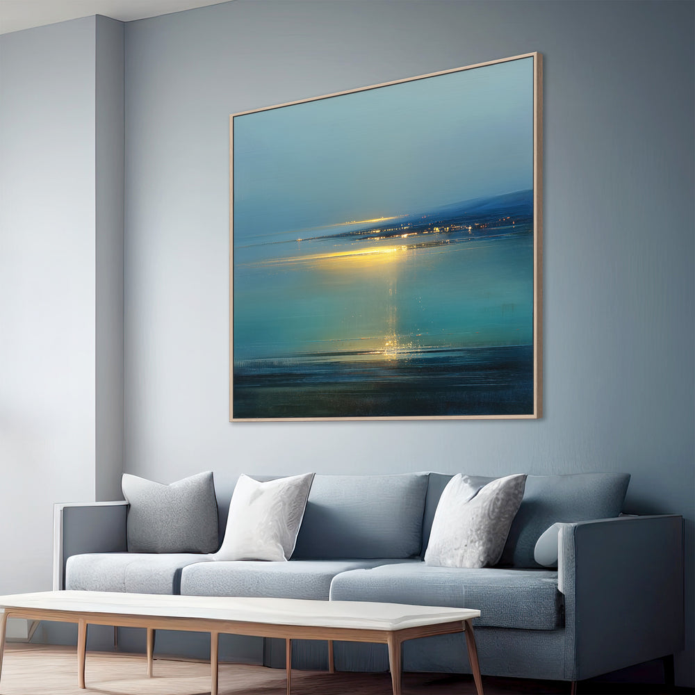 Teal Seascape Canvas Print