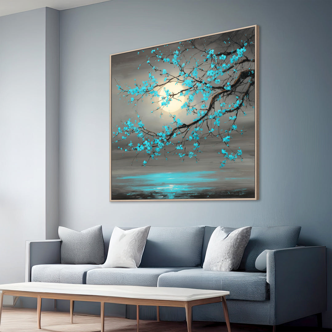 Turquoise Blossom Canvas Print
