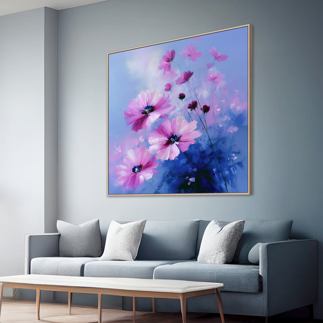 Large Pink Cosmos Canvas Print