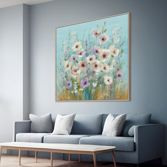 Soft Pastel Field Flowers