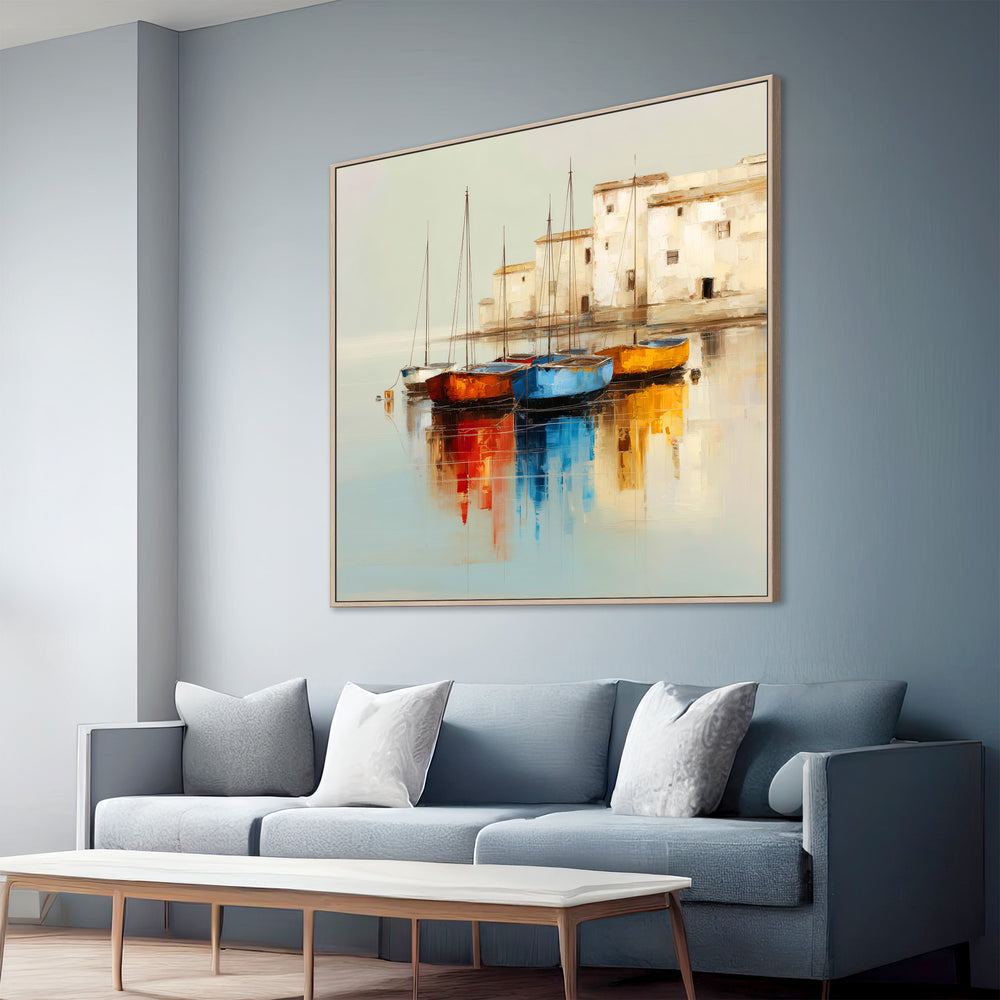 Coastal Harbour Canvas Print
