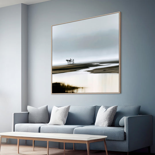 Large Minimalist Landscape Canvas Print