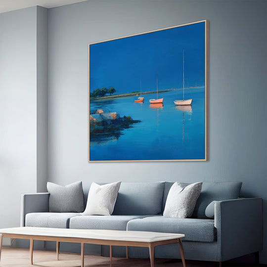 Sailboat Harbor Canvas Print