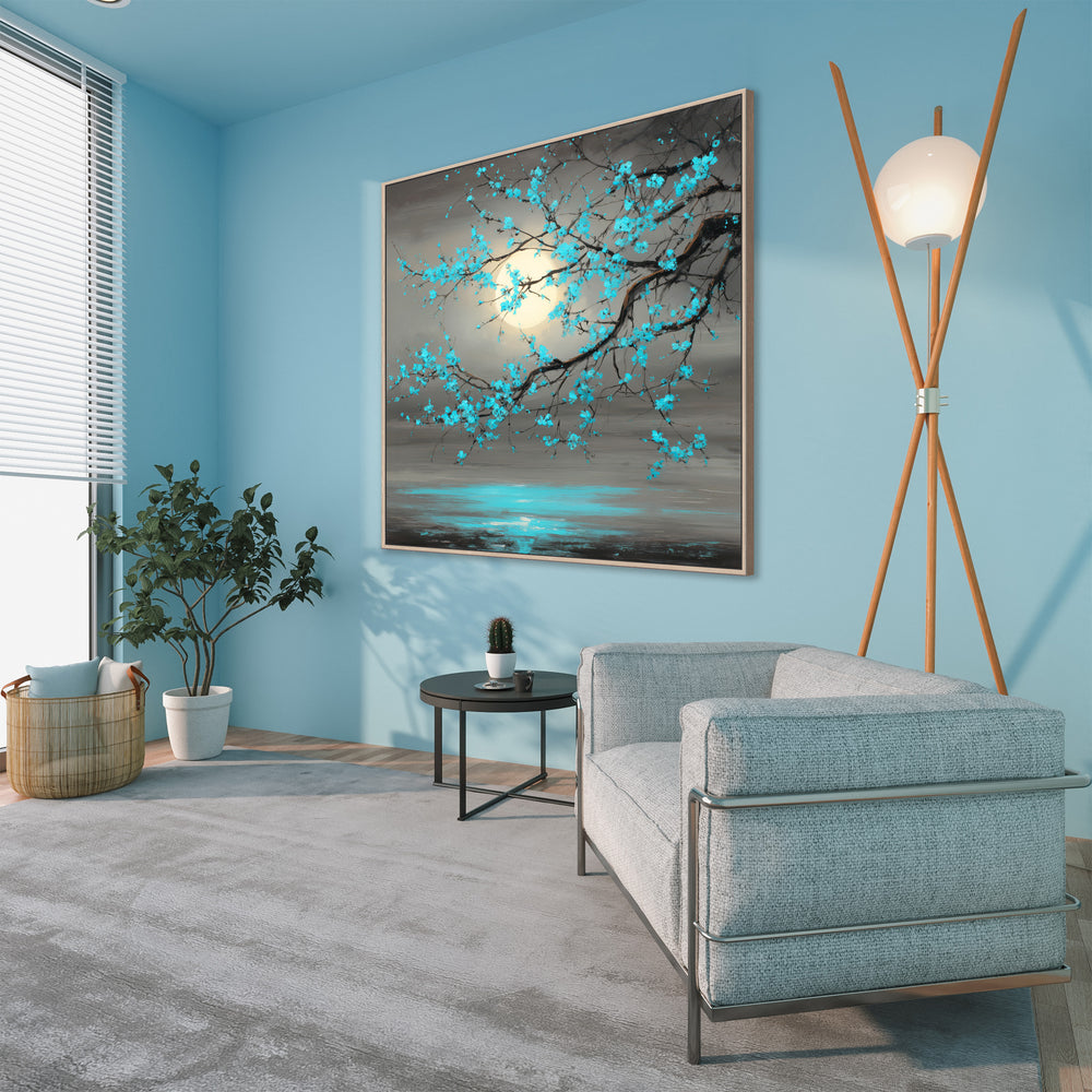 Turquoise Blossom Canvas Print
