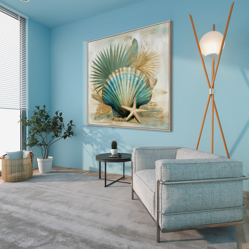 Coastal Seashell Canvas Print