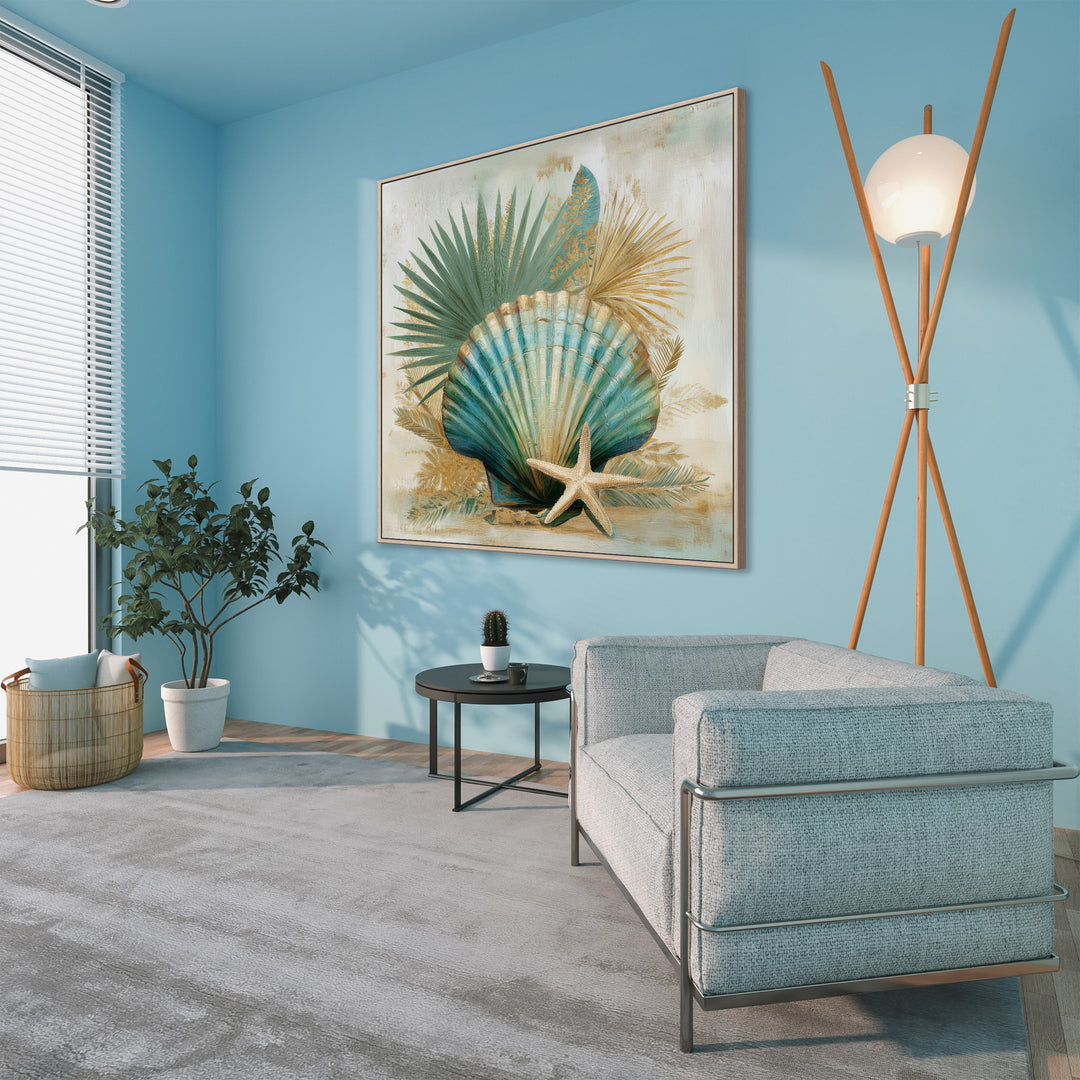 Coastal Seashell Canvas Print