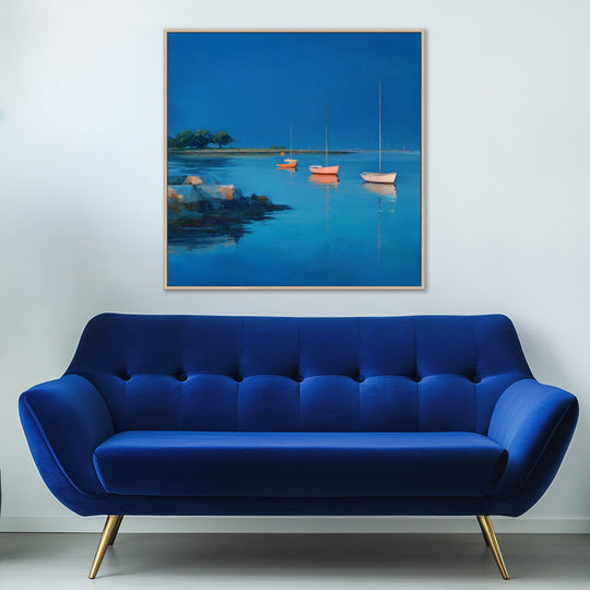 Sailboat Harbor Canvas Print